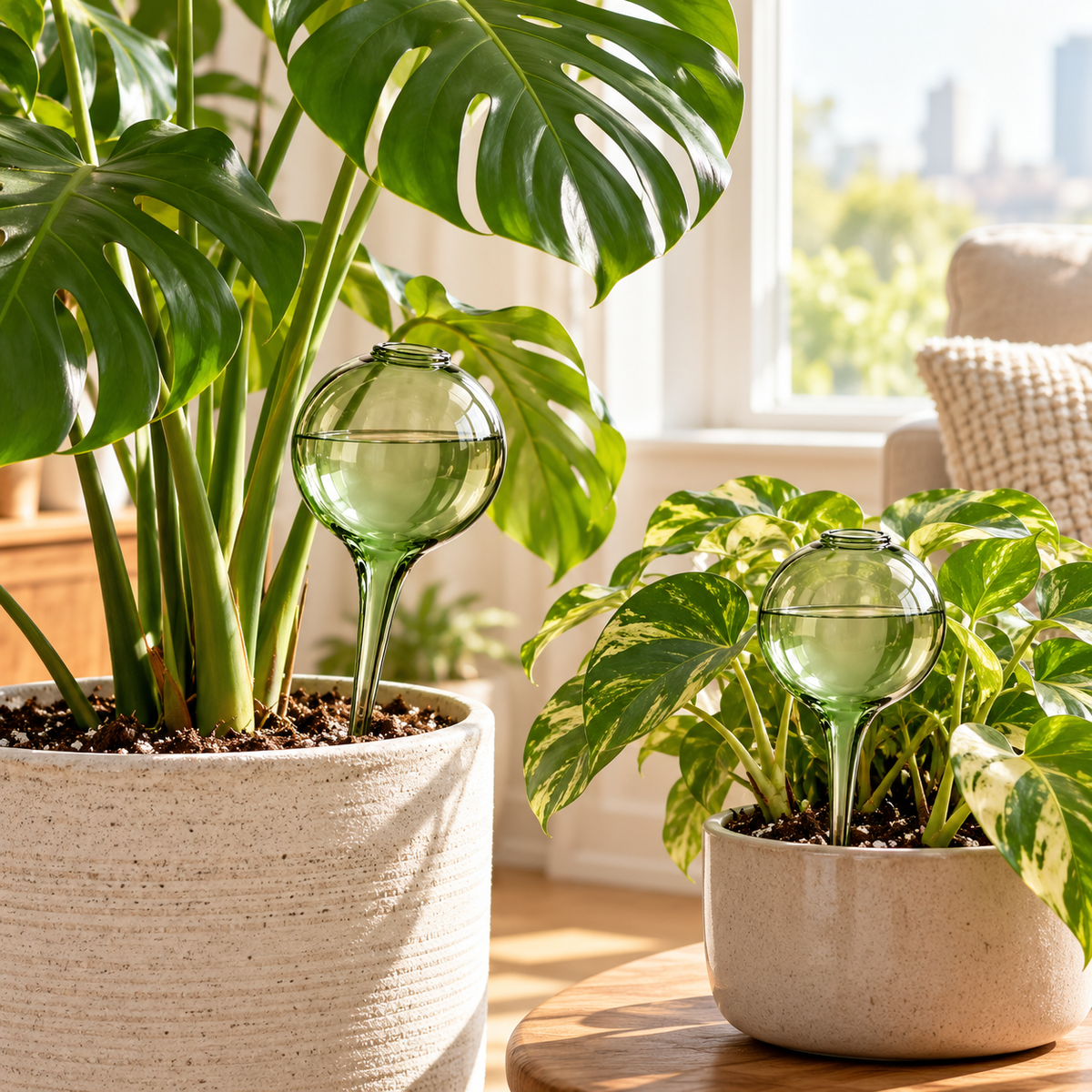 wsffhkl™ Glass Watering Globes — lifestyle view 1