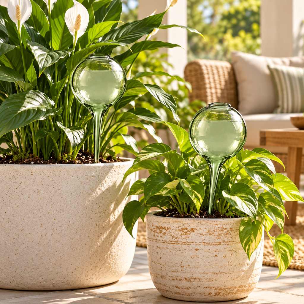 wsffhkl™ Glass Watering Globes — lifestyle view 2