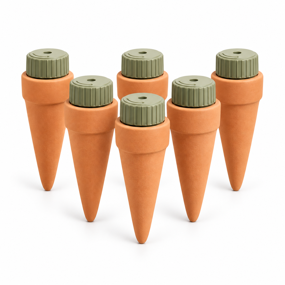 wsffhkl™ Terracotta Watering Spikes — white background