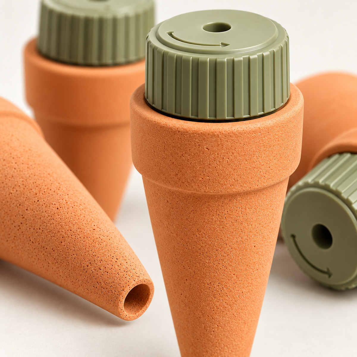 wsffhkl™ Terracotta Watering Spikes — detail view