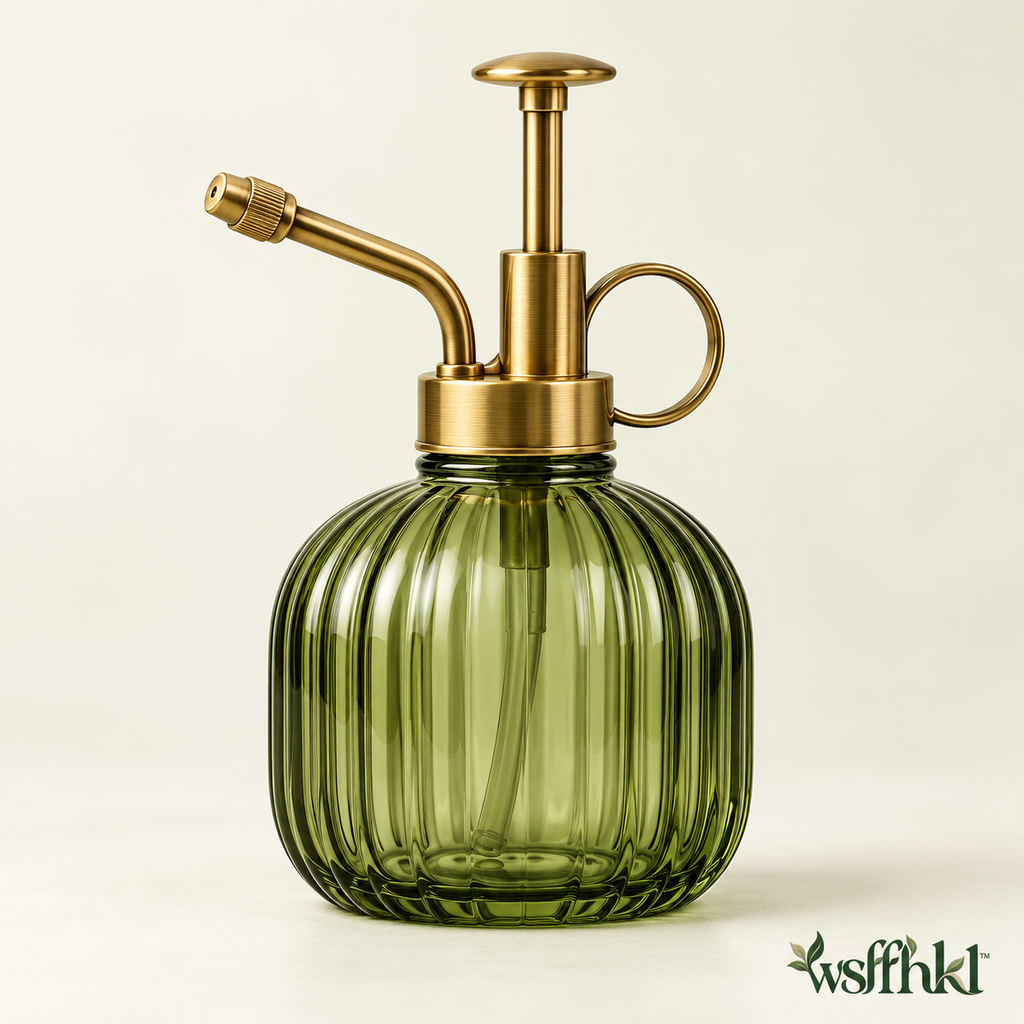 wsffhkl™ Ribbed Glass Plant Mister — main view