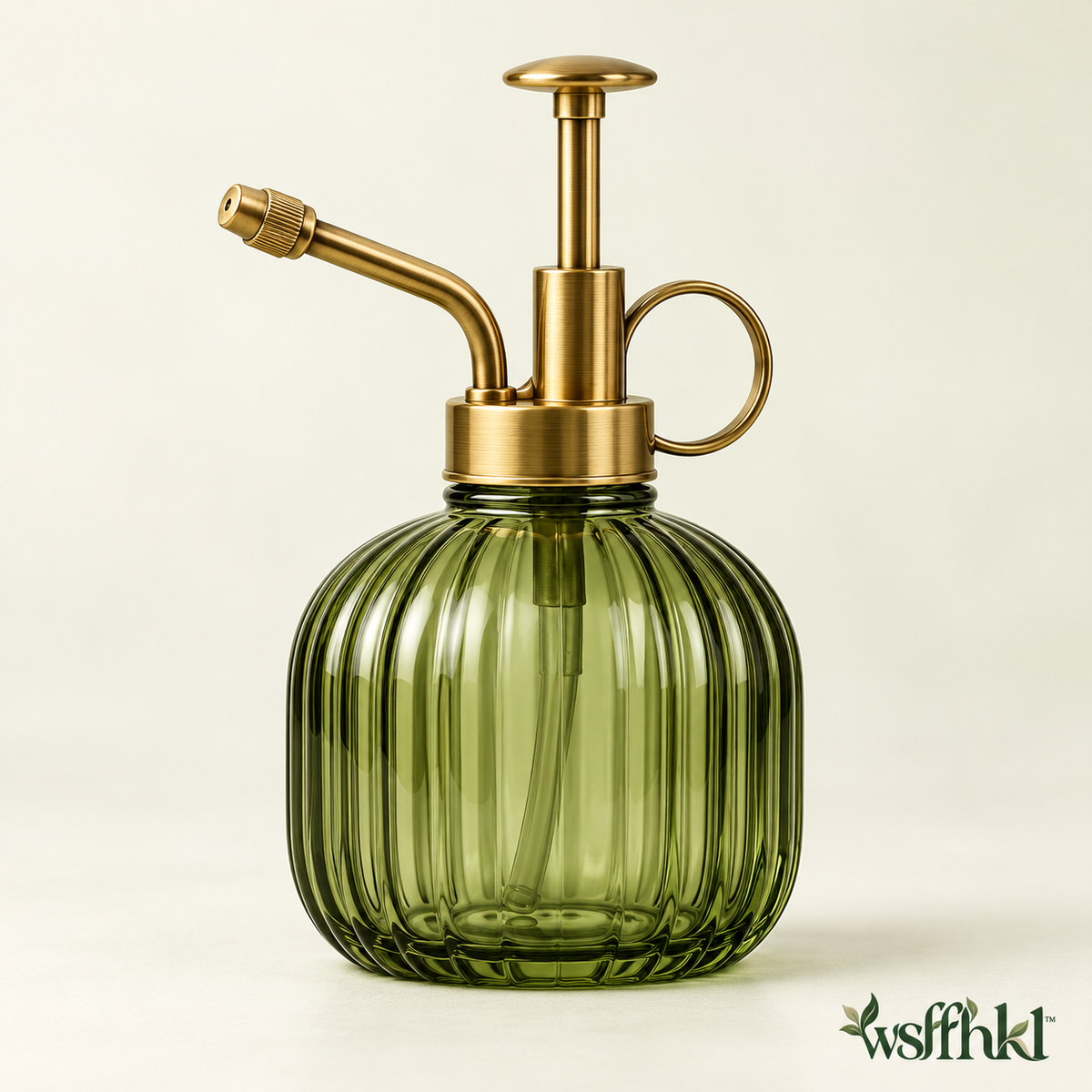 wsffhkl™ Ribbed Glass Plant Mister — main view