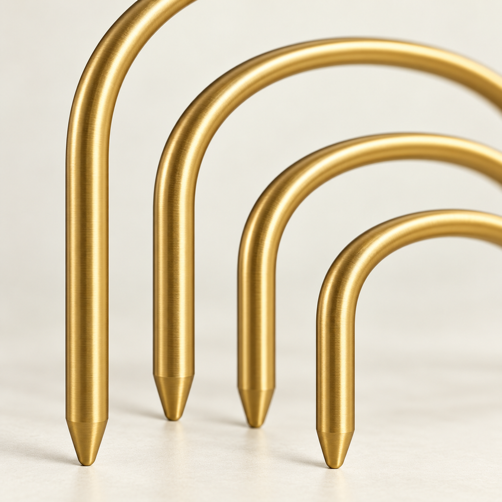 wsffhkl™ Gold-Tone Plant Support Hoops — detail view