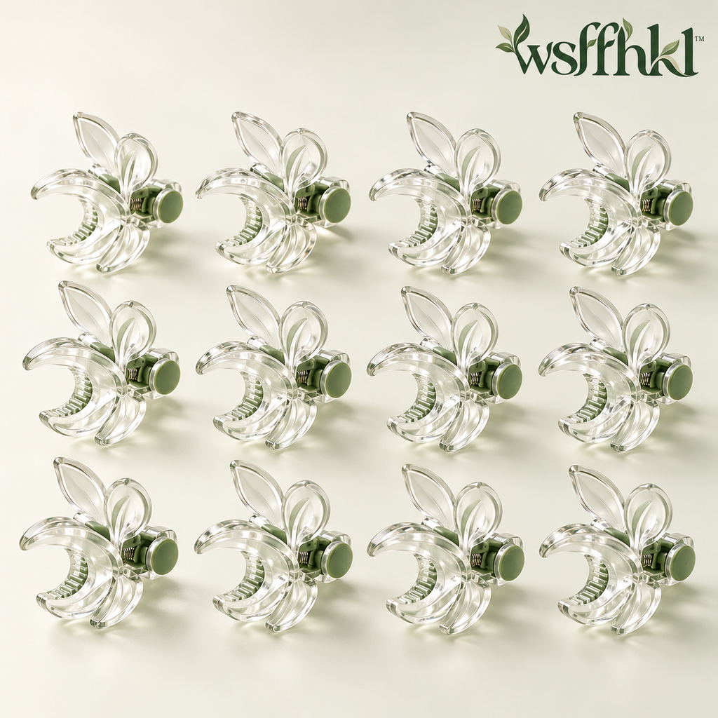 wsffhkl™ Clear Orchid Support Clips — main view