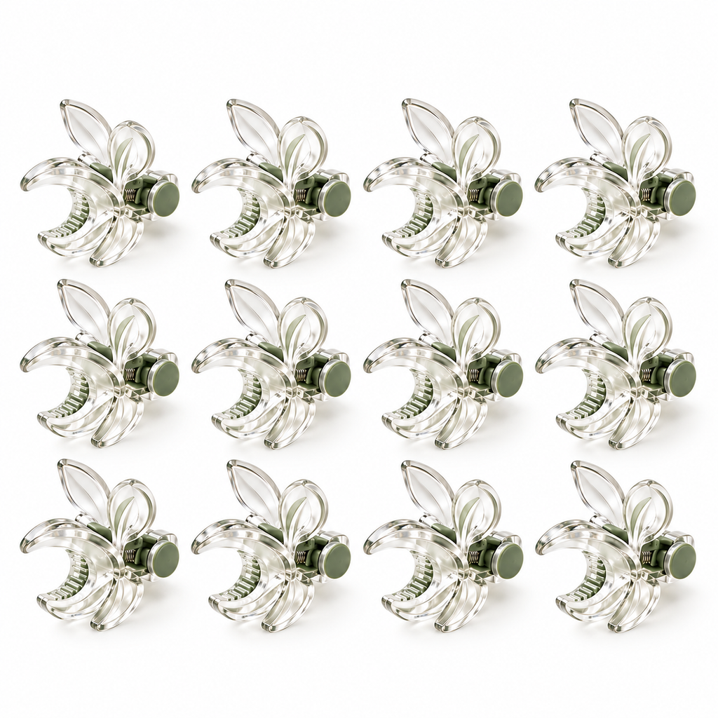 wsffhkl™ Clear Orchid Support Clips — white background