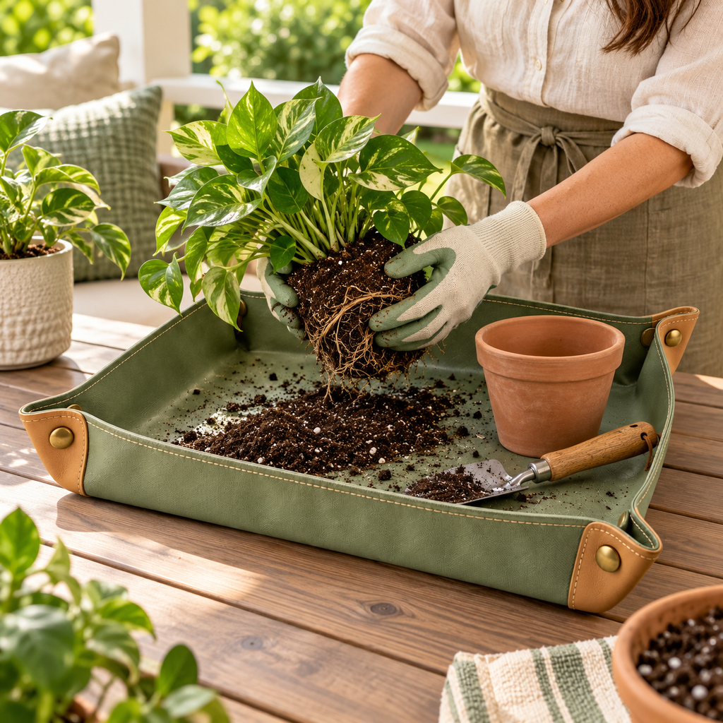 wsffhkl™ Foldable Repotting Mat — lifestyle view 2